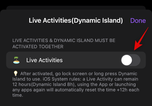 Alkalmazás-parancsikonok hozzáadása a Dynamic Islandhez a Lock Launcher segítségével
