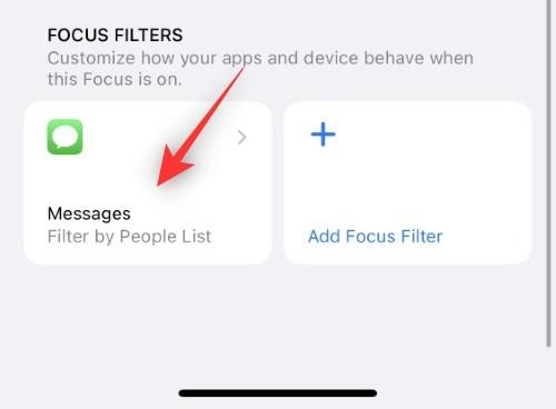 Sådan bruges fokusfiltre på iPhone på iOS 16