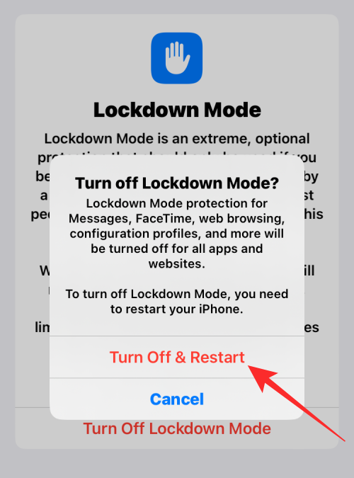A zárolási mód engedélyezése iOS 16 rendszeren