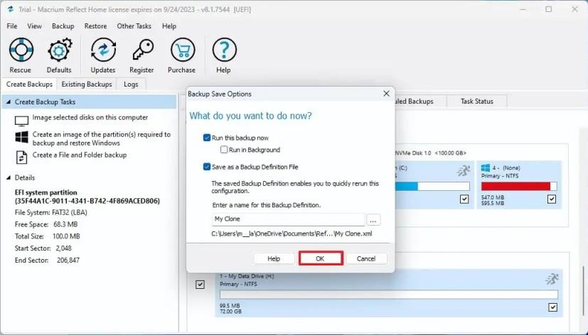Jak klonovat Windows 11 HDD na SSD pomocí Macrium Reflect