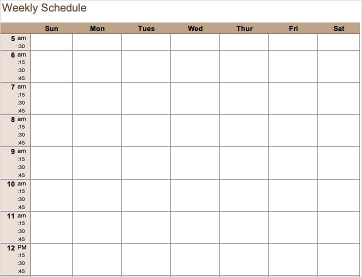 Kuinka tehdä aikataulu Microsoft Excelissä