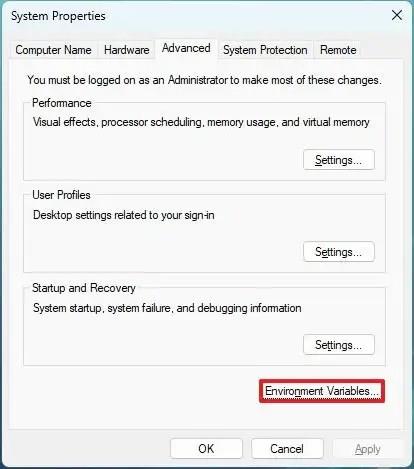 Як створити користувацькі змінні середовища в Windows 11, 10
