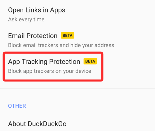 Hogyan lehet megakadályozni, hogy az alkalmazások nyomon kövessék Önt Androidon a DuckDuckGo segítségével
