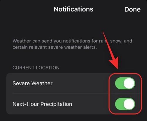 Jak opravit vybití baterie aplikace Weather na iOS 16