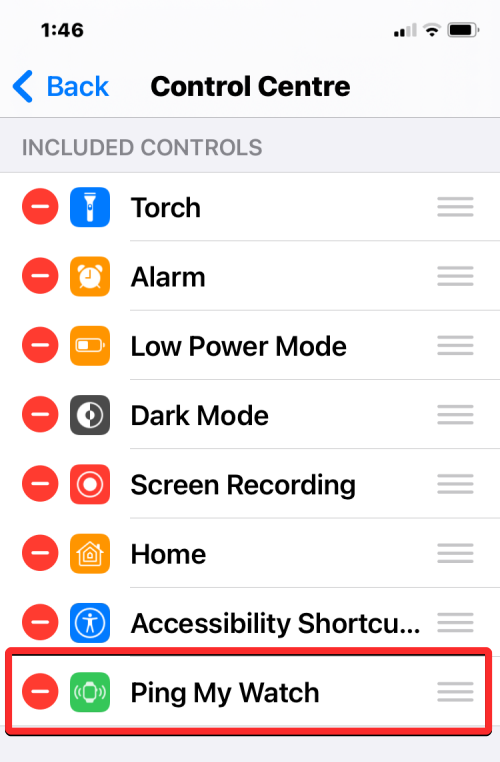 Ako pingnúť vaše Apple Watch z Control Center na iPhone s iOS 17