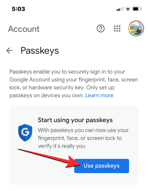 Google Passkeys: Hur du använder ditt ansikte eller ditt fingeravtryck för att logga in på ett Google-konto