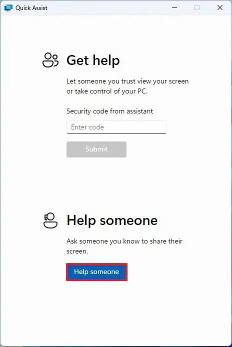 A Quick Assist használata távoli segítségnyújtáshoz Windows 11 rendszeren