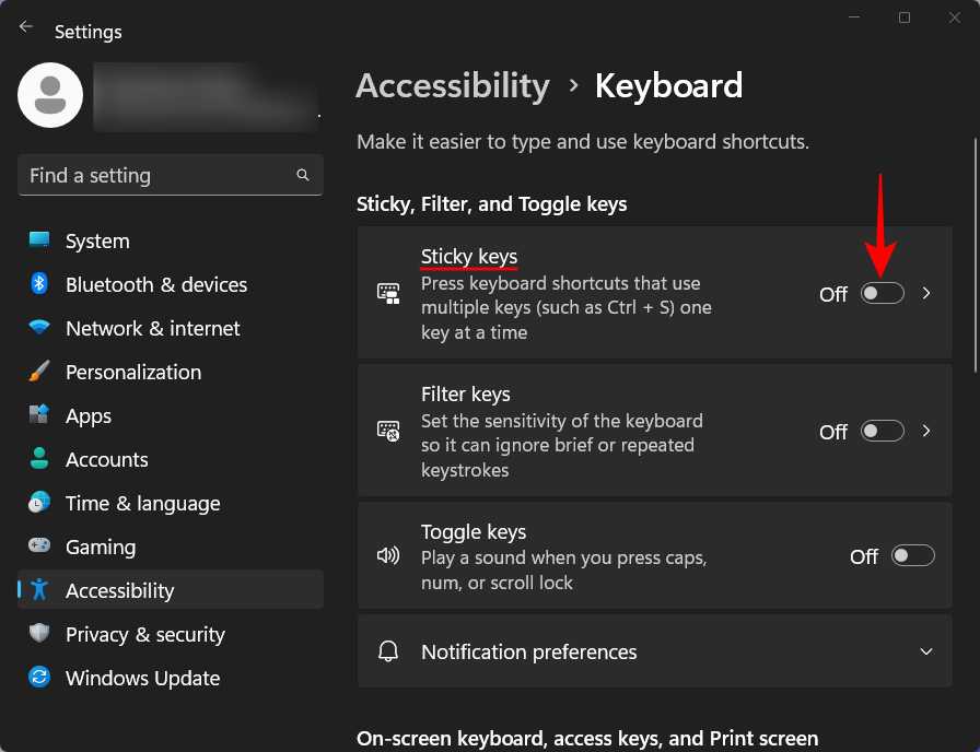 A Sticky Keys végleges letiltása a Windows 11 rendszeren [2023]