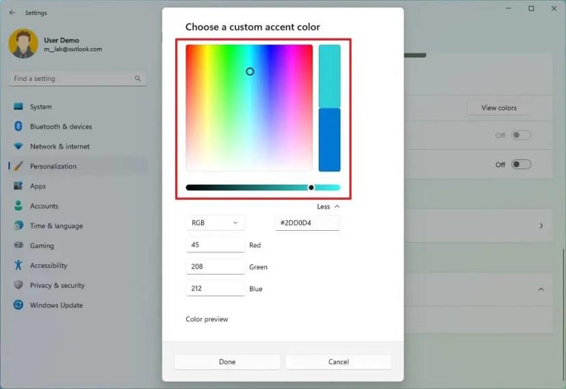 Jak změnit barvu zvýraznění v systému Windows 11