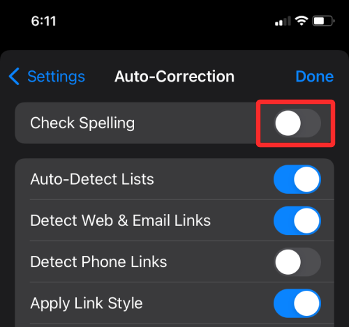 Ako vypnúť kontrolu pravopisu na iPhone