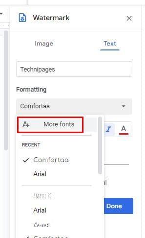 Com afegir una marca d'aigua de text a Google Docs