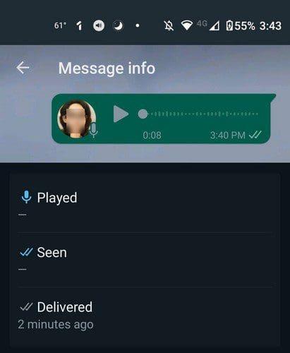 WhatsApp: Kuinka tarkastella viestejä poistamatta sinisiä valintamerkkejä