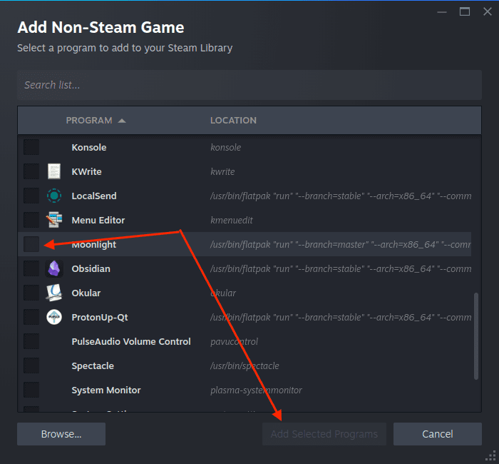 Как да използвате Moonlight за поточно предаване на игри от вашия компютър към Steam Deck