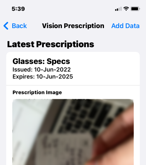 Як додати свій рецепт Vision у програму Health на iPhone на iOS 16