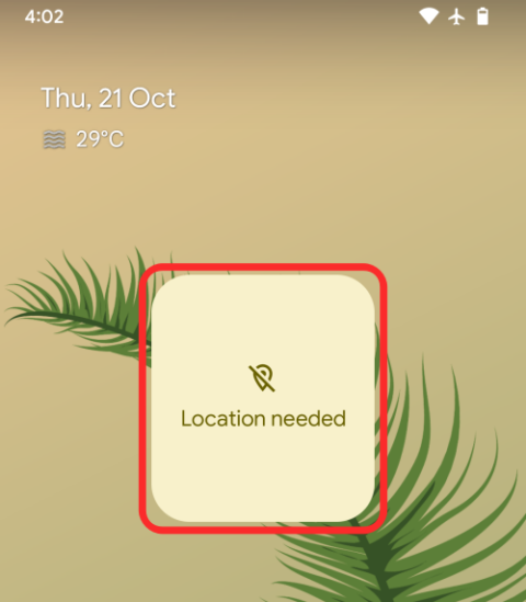 Android 12 Weather Widget Потрібне місцезнаходження Проблема? Як виправити