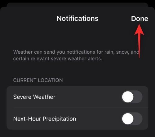 Jak opravit vybití baterie aplikace Weather na iOS 16