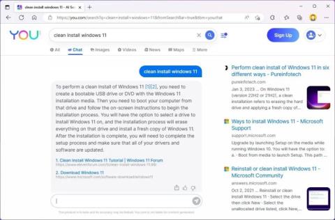 You.com tilbyr AI chatbot-søk hvis du fortsatt ikke får tilgang til Bing AI
