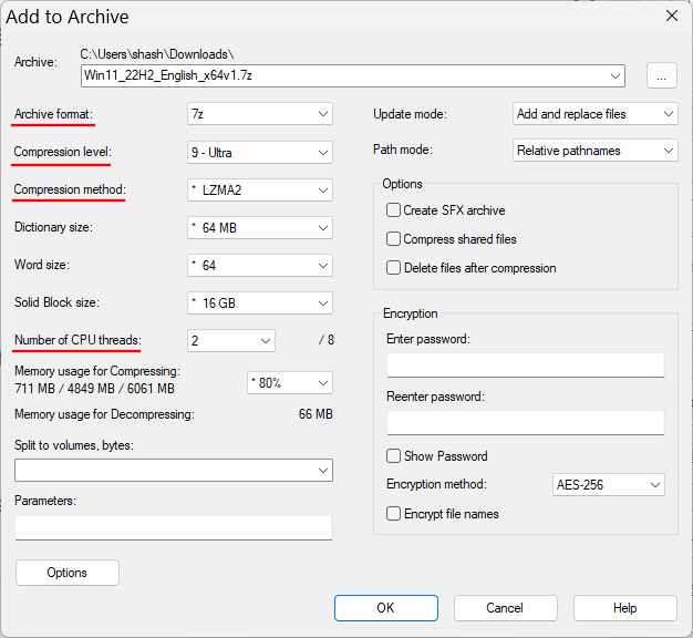 A 7-Zip használata Windows 11 rendszeren