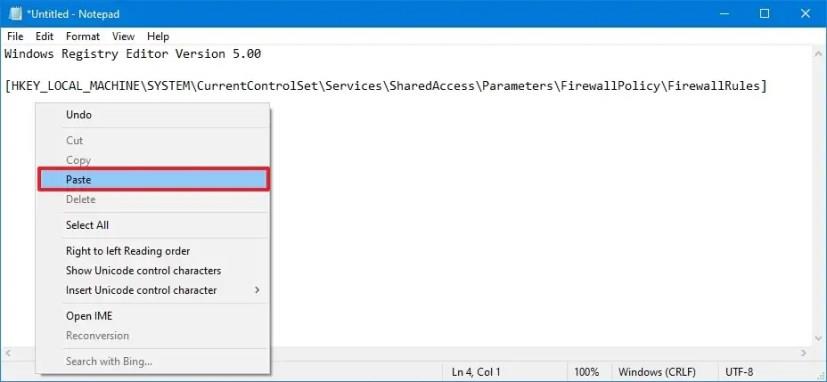 Jak exportovat a importovat konkrétní pravidlo brány firewall v systému Windows 10