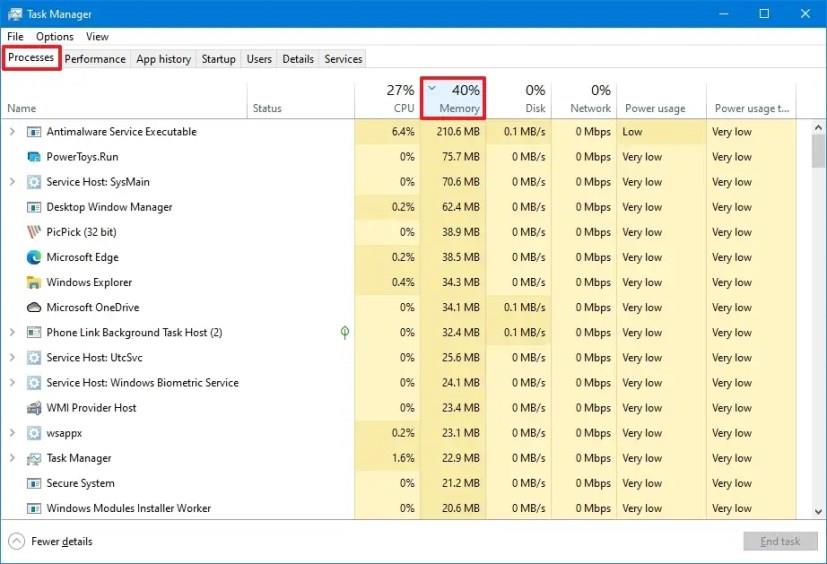 Як перевірити використання пам’яті додатками у Windows 11, 10