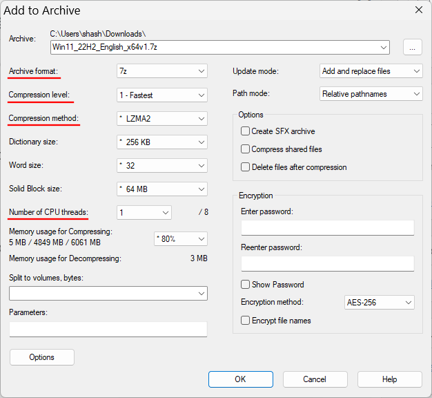 A 7-Zip használata Windows 11 rendszeren