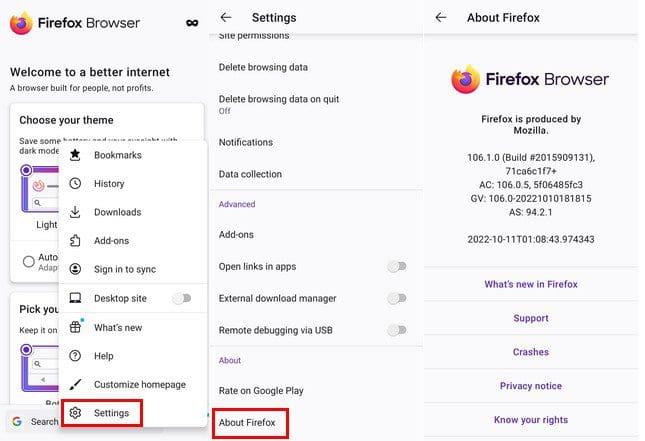 Jak zobrazit verzi prohlížeče pro Chrome, Safari, Firefox, Opera, Brave a Edge