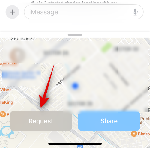 A hely megosztása és kezelése az üzenetek segítségével iOS 17 rendszeren