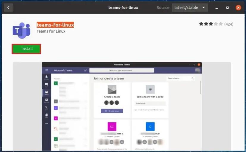 A Microsoft Teams telepítése Linuxra