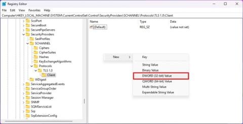 Jak povolit TLS 1.0 a 1.1 v systému Windows 11