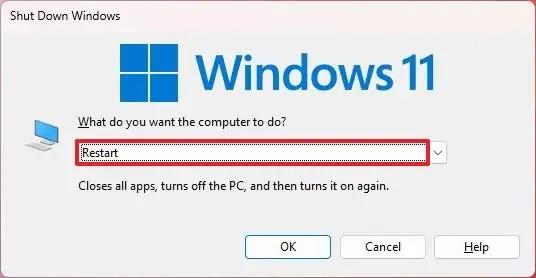 Restartujte počítač se systémem Windows 11 (šesti způsoby)