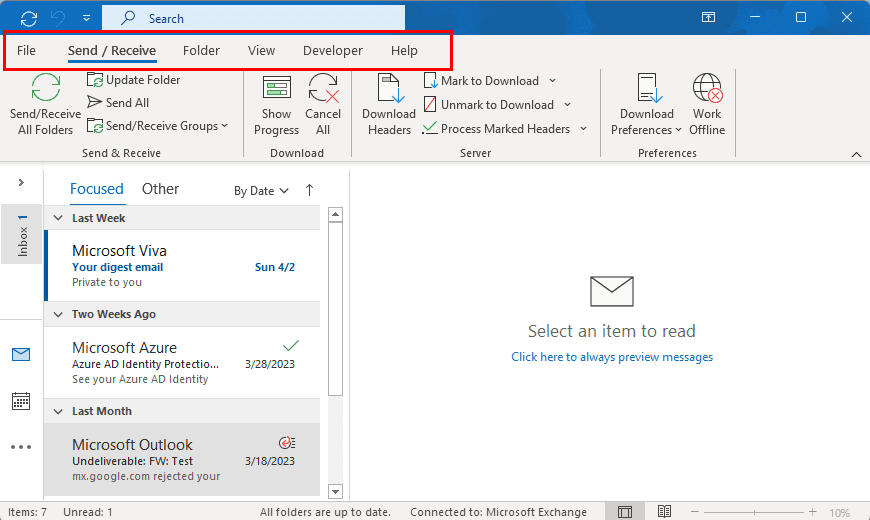 Outlook 365 Koti-valikosta puuttuu: 6 parasta korjausta