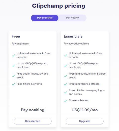 Sådan får du Clipchamp premium gratis