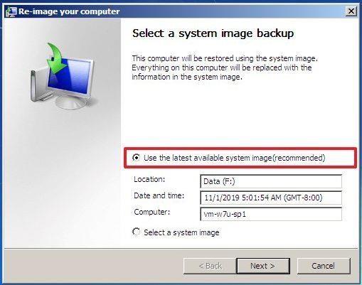 Jak vytvořit úplnou zálohu v systému Windows 7