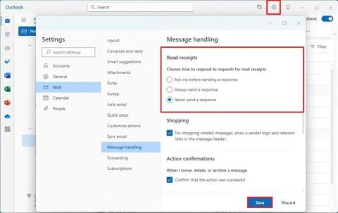 Jak nakonfigurovat potvrzení o přečtení v nové aplikaci Outlook pro Windows 11