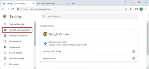 A Windows Hello letiltása a mentett jelszavak eléréséhez a Chrome-ban