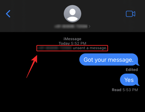Як дізнатися, чи хтось видалив своє повідомлення на iPhone за допомогою «Скасувати надсилання»