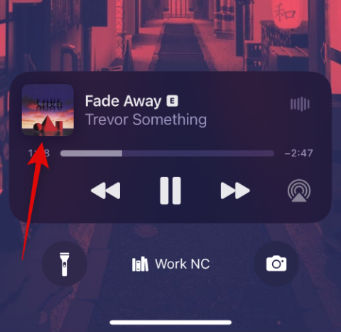 Jak získat obrazovku uzamčení hudby na celé obrazovce na iOS 16