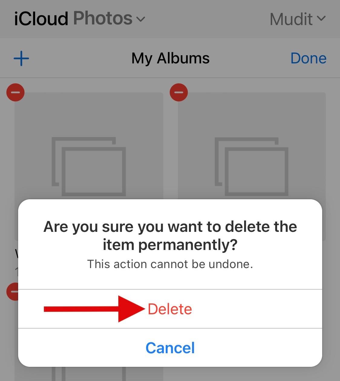 Kuinka poistaa tyhjiä albumeja iPhonessa
