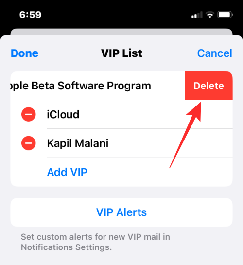 Kuinka poistaa ihmisiä VIP-luettelosta Apple Mailissa