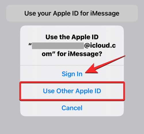 „Az Apple ID használata az iMessage-hez” üzenetet kapja?  Mit kell tenni