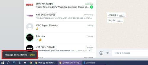 Vše, co potřebujete vědět o WhatsApp Delete for Me