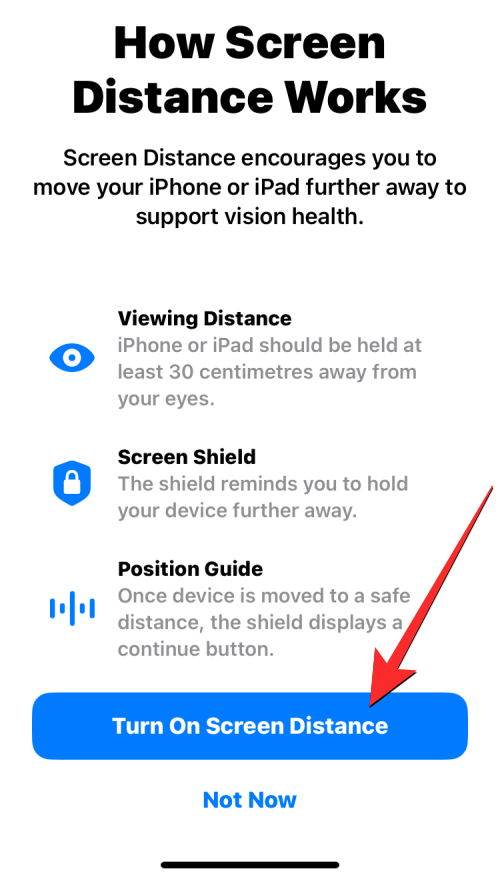 Як увімкнути та використовувати Screen Distance на iOS 17