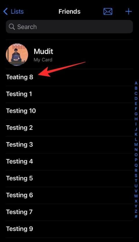 Sådan trækkes og slippes kontakter i lister på iPhone på iOS 16