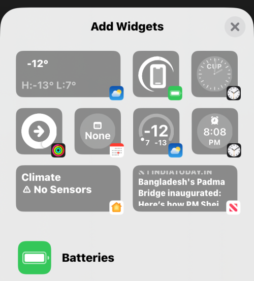 Hol adhat hozzá widgeteket az iOS 16 zárolási képernyőjén?