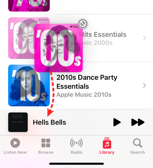 Jak okamžitě přidat skladby do dalšího přehrávání v Apple Music na iPhone