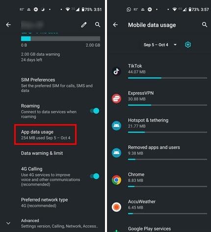 Android: Háttéradatok engedélyezése vagy letiltása