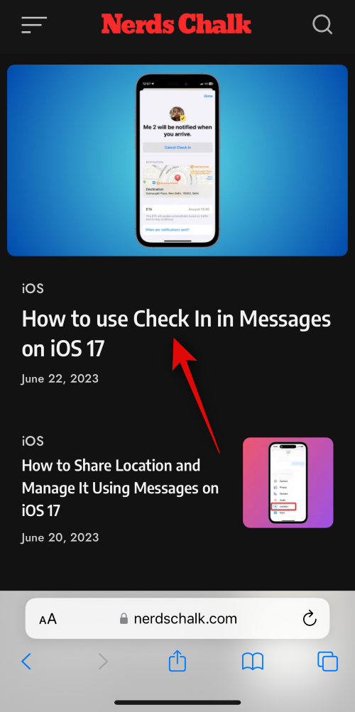 Hogyan lehet a Safari szöveget olvasni az iPhone-on iOS 17 rendszerrel