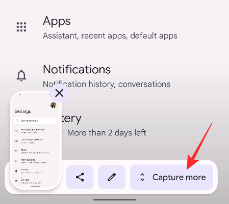 Як зробити прокручуваний знімок екрана на Android 12