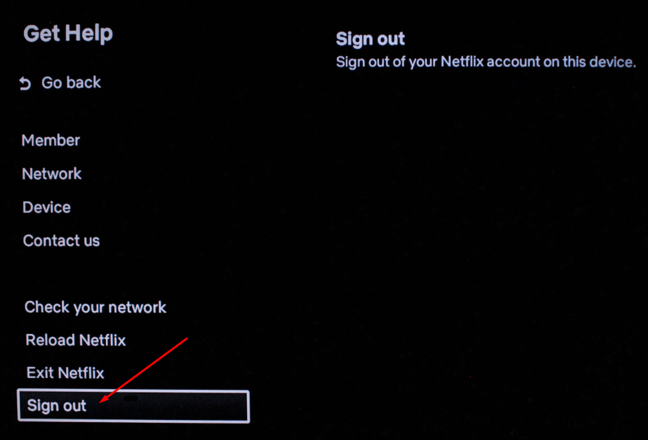 Як вийти з Netflix на телевізорі