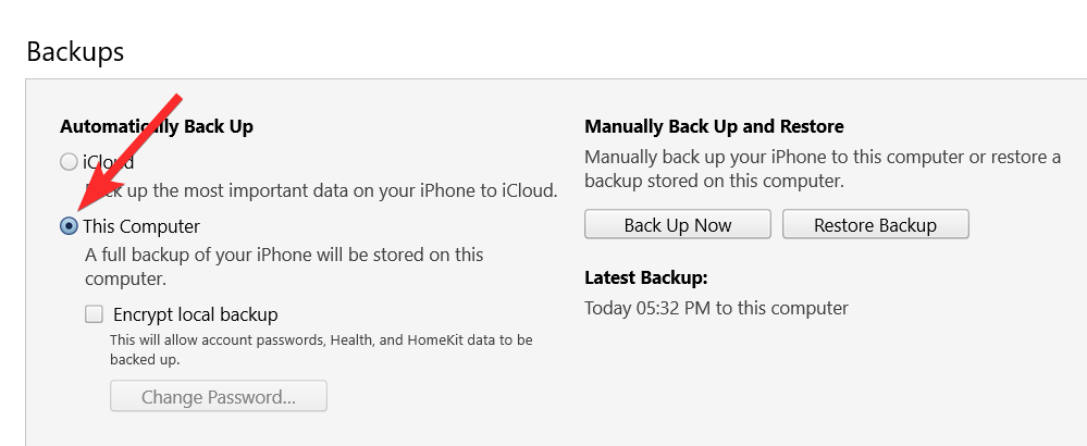 Slik sletter du iTunes-sikkerhetskopi på Windows 11
